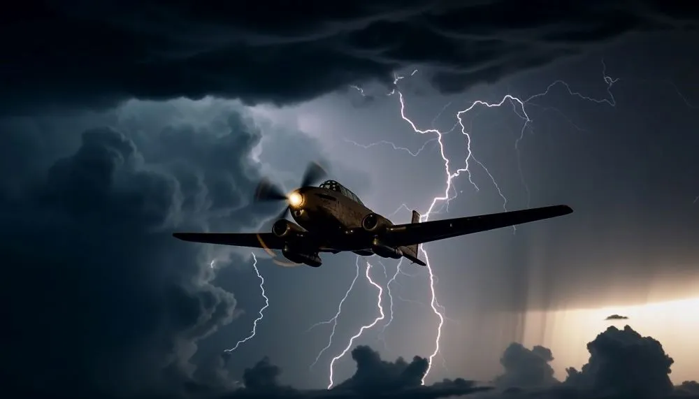Kan een vliegtuig geraakt worden door bliksem